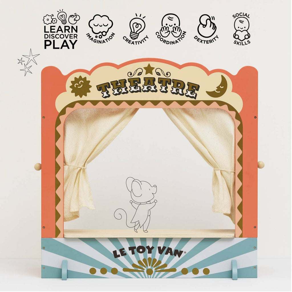 Tabletop Puppet Wooden Theater