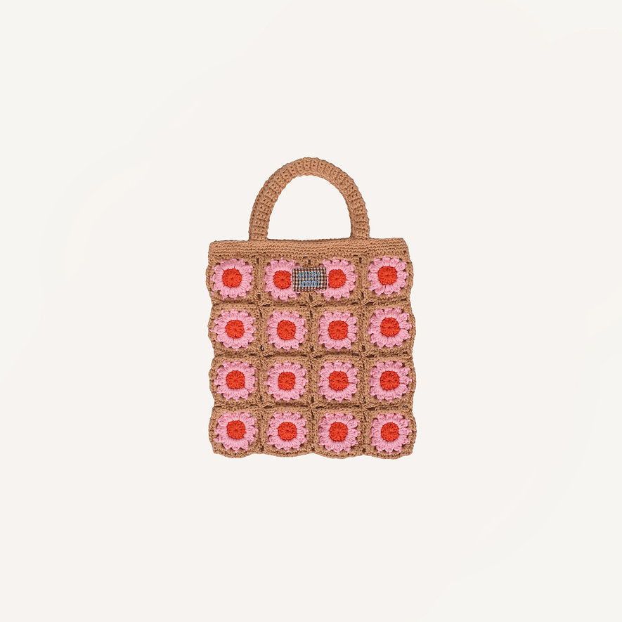 Sticky Lemon Crochet Bag - Lemon Tree - Flower - Campfire Orange