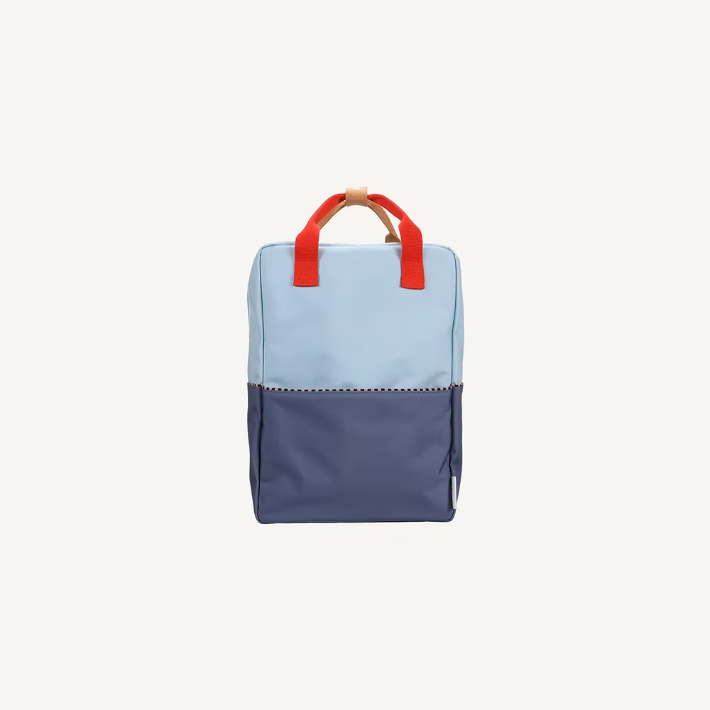 Sticky Lemon Backpack Large | Color Blocking | Bissou Blue + Blue Whale