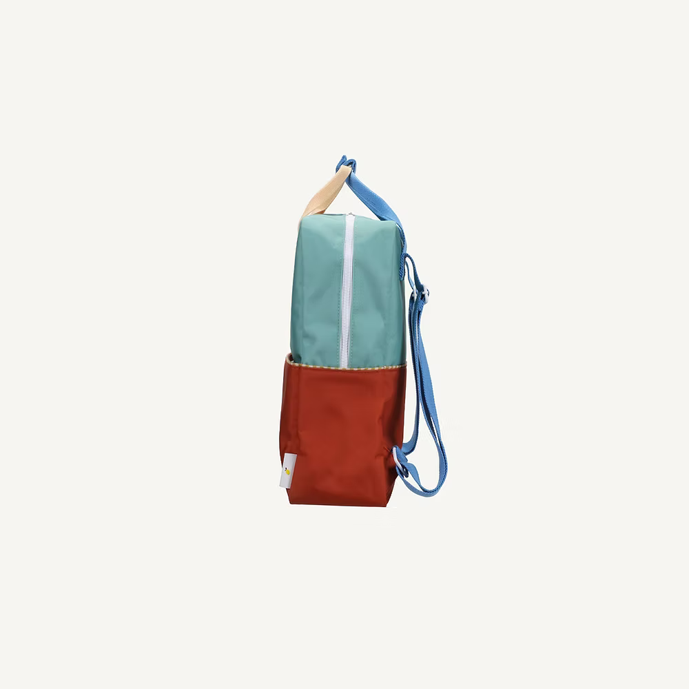 Sticky Lemon Backpack Large | Color Blocking | Aquatic Green + Shipwreck Rust