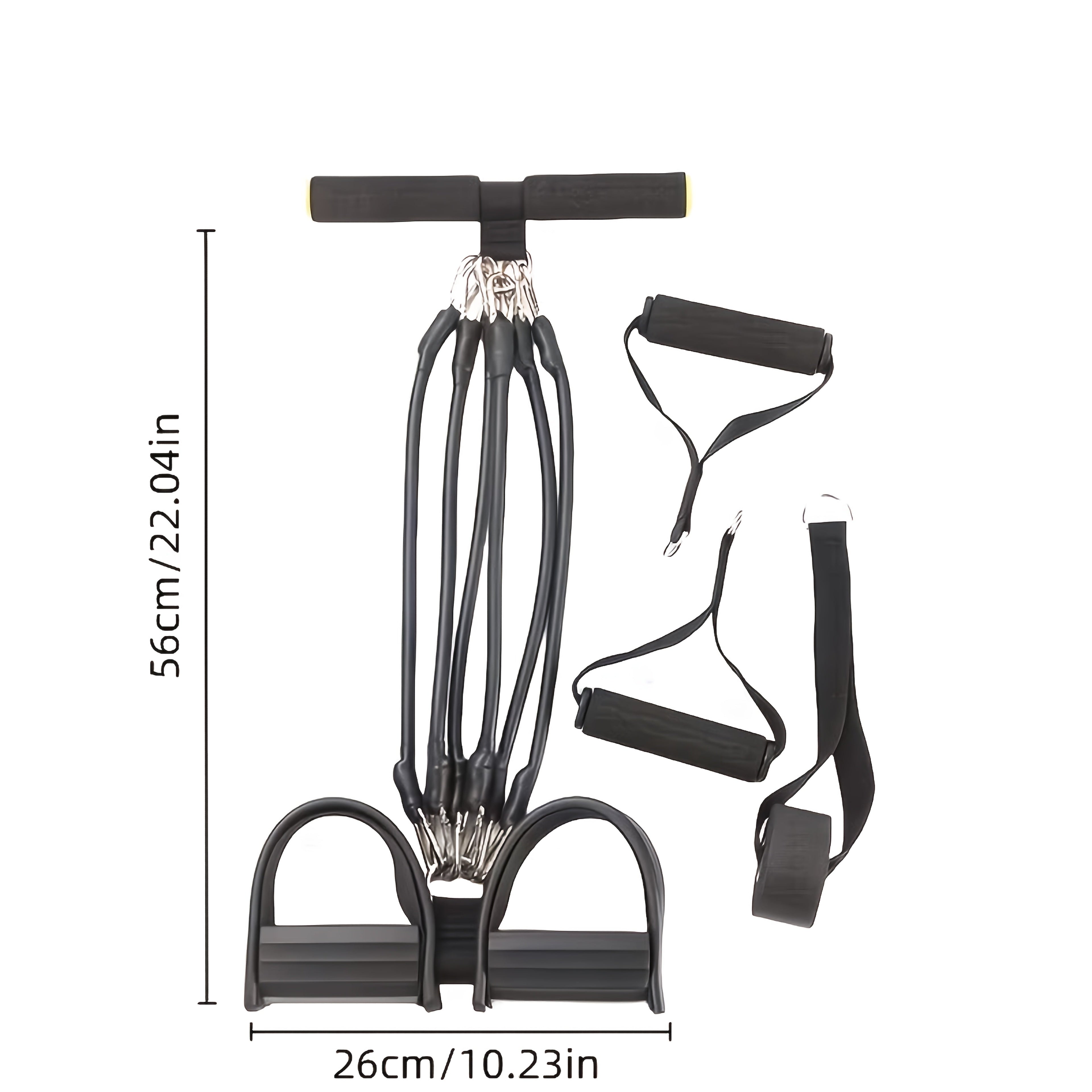Foot Resistance Band System Multi-Level – Adjustable Tension with Handles for Full Body Workouts, Legs, Arms & Core Training, Home Gym Fitness Equipment for Men & Women
