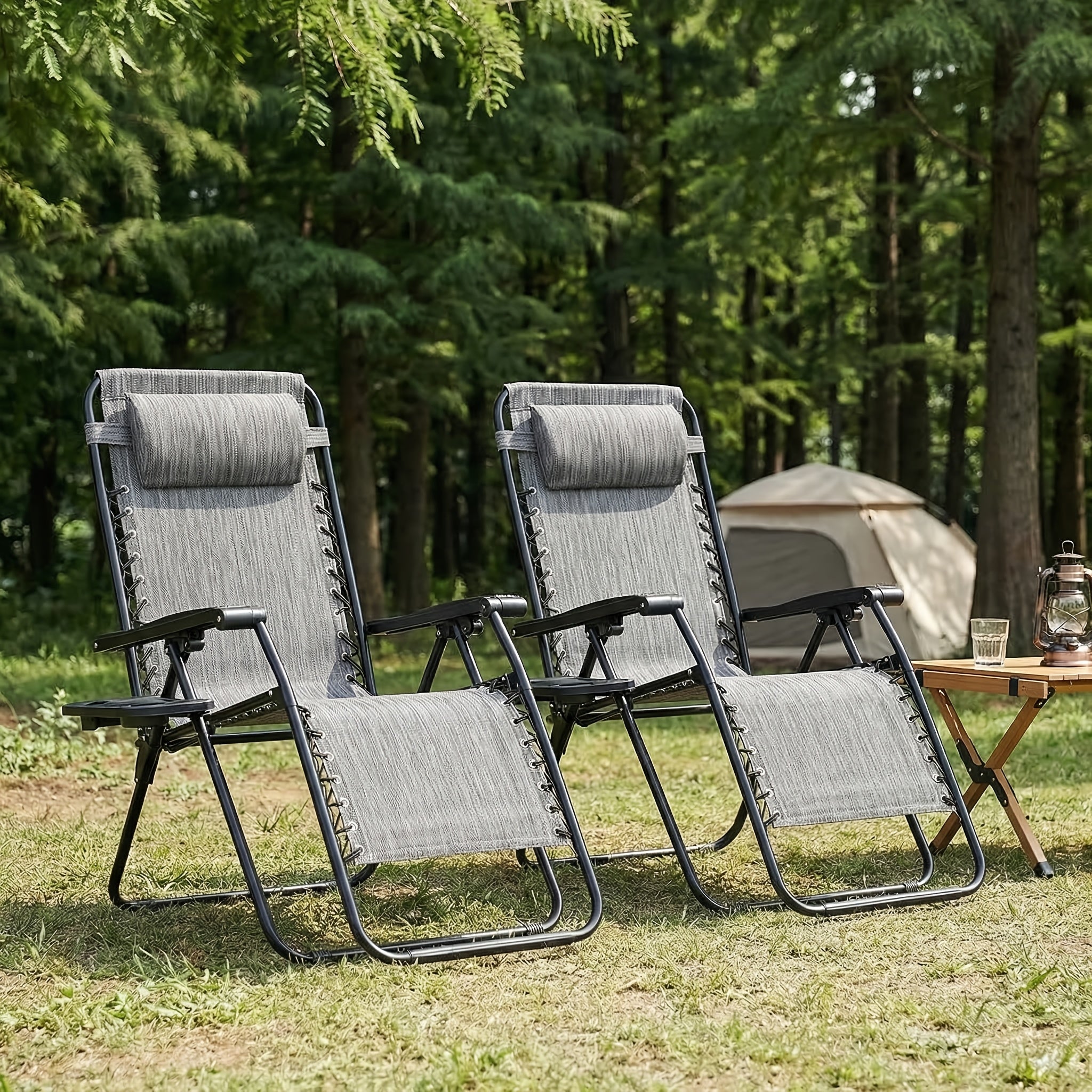 Zero Gravity Chair 2 Pack – 330lb Capacity, Ergonomic Adjustable Recline & Locking System, Foldable Patio Lounger with Cup Holder – Lawn, Poolside, Beach & Travel