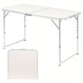 Outdoor Folding Picnic Table – Aluminum Alloy Rectangle Camping Table, Lightweight & Durable, Multi-Size 3ft/4ft for Patio, Backyard & Camping