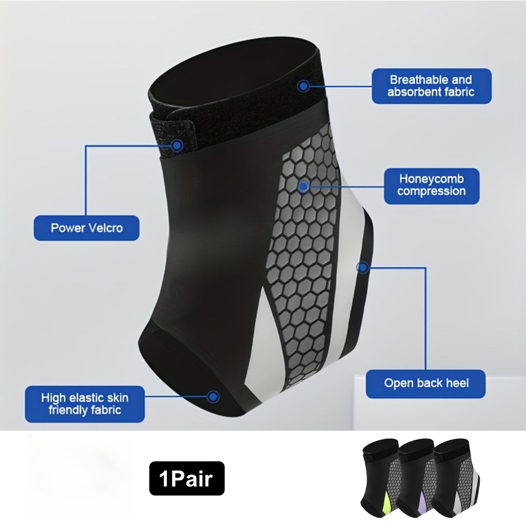 Ankle Compression Support Strap 2-Pack Adjustable Breathable Lightweight Secure Fit Unisex for Daily Use Sports Running Hiking Recovery
