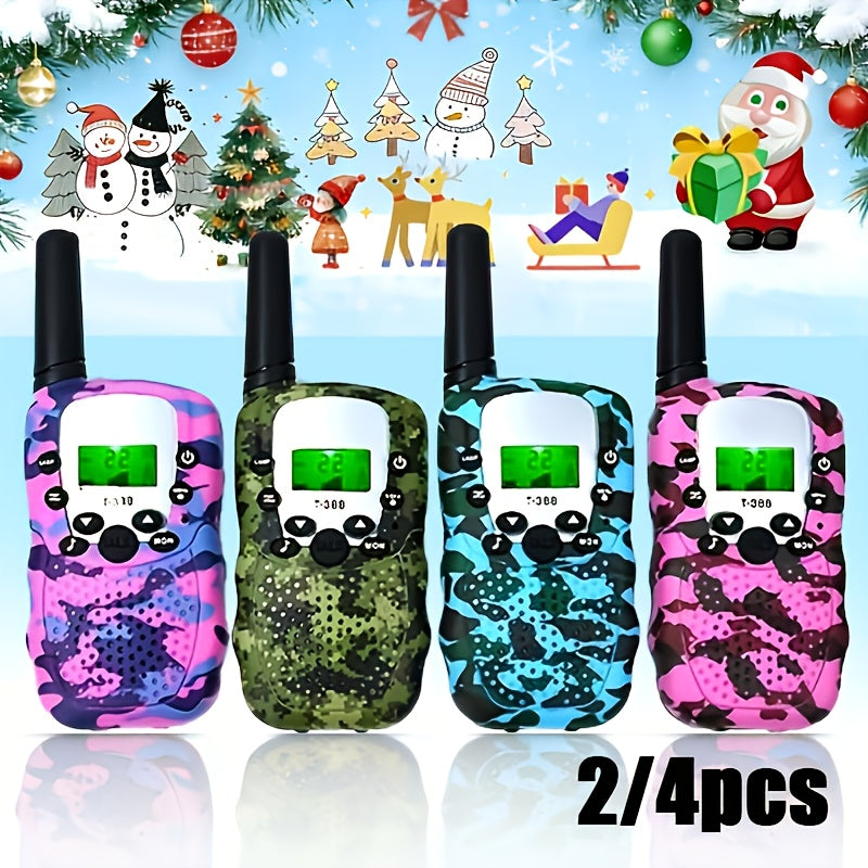 FRS Walkie Talkies 22 Channel 3 Mile Range VOX 99 Privacy Codes Kids Family Two Way Radio for Camping Hiking Cycling Outdoor
