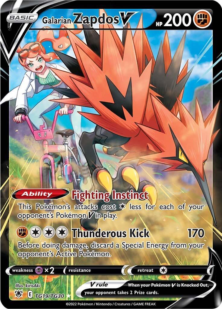 Galarian Zapdos V (TG19/TG30) [Sword & Shield: Astral Radiance]