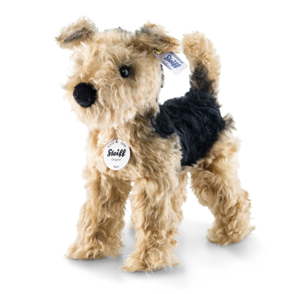 Steiff Mohair Terri Welsh Terrier, 10 inches