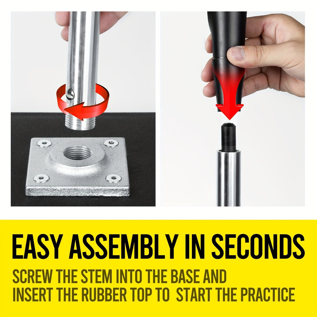 Baseball & Softball Batting Tee – Adjustable Height 25"-37", Heavy-Duty Rubber Top, Non-Slip Base, Indoor Outdoor Practice