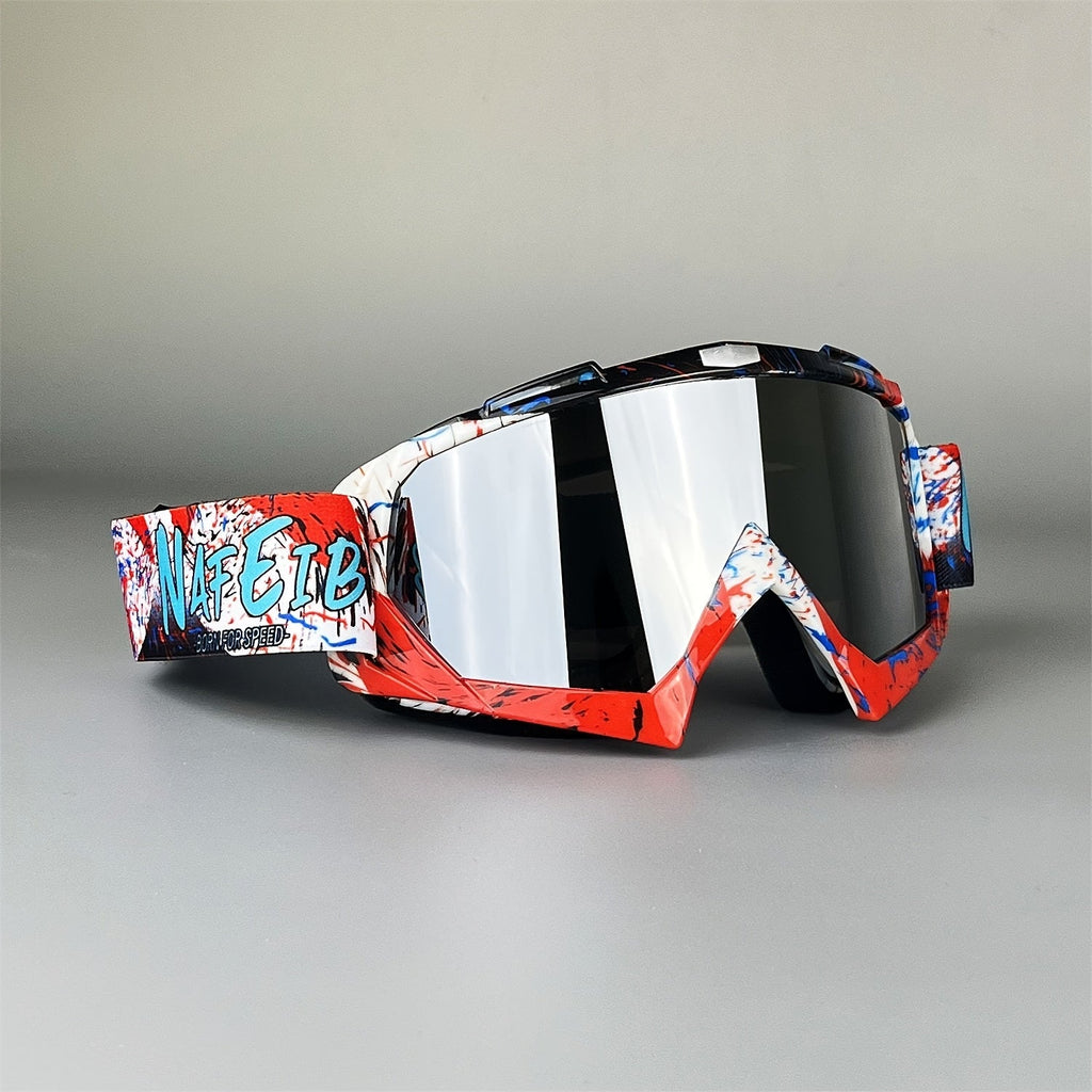 Ski Goggles with Headband – Mirror Coating Polycarbonate Lens, TPU Frame, Adjustable Thick Foam Pad, Anti-Fog Snow Goggles for Adults, 30+ Color Options for Skiing & Snowboarding