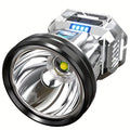 LED Headlamp 300 Meter Long Range, T998 High-Intensity Head Lamp with Large Reflector, IP65 Waterproof Rechargeable Headlight, Ultra Bright for Night Fishing Emergency Searchlight Outdoor Camping Hiking