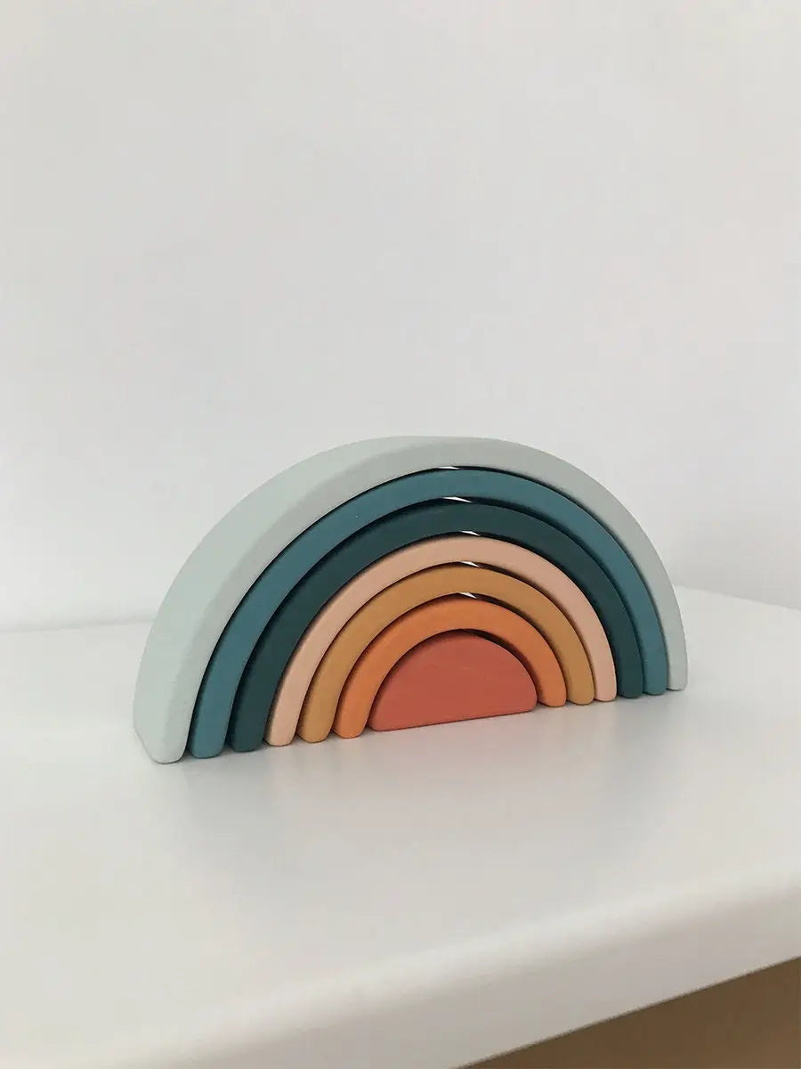 Sabo Concept Handmade Mini Rainbow Stacker - Lagoon