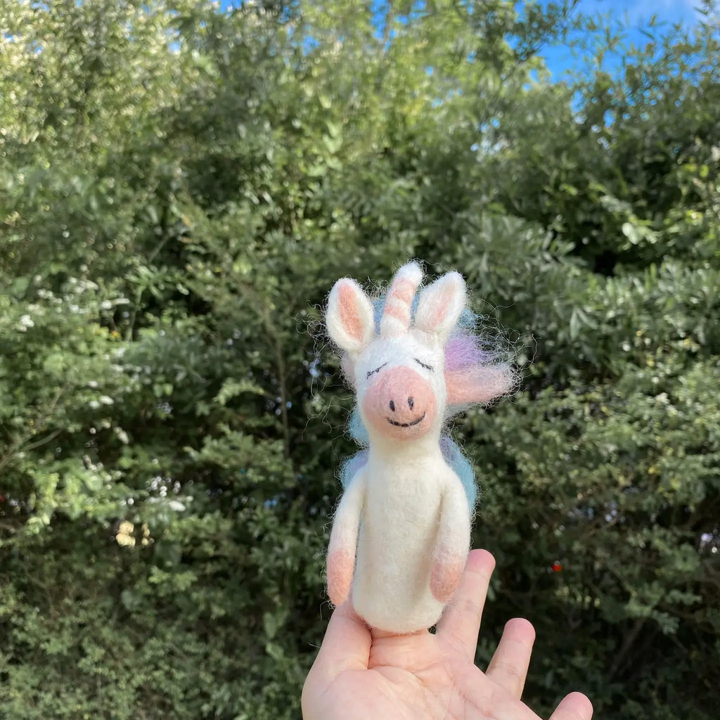 Felt Finger Puppet: Unicorn