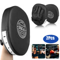 Faux Leather Boxing Gloves & MMA Training Pads Set, 2pcs