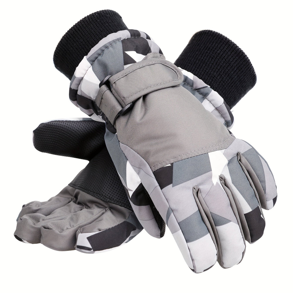 Winter Ski Gloves for Skiing & Cycling – Windproof Waterproof Thermal Gloves for Men & Women, Non-Slip Grip, Touchscreen Compatible, Cold Weather Outdoor Sports Gloves