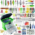 Fishing Lures Kit 346pcs with Tackle Box – Crankbaits, Minnow, Spinnerbaits, Spoons, Soft Baits, Jigs, Hooks, Weights & Sinkers, Topwater Lures for Freshwater & Saltwater Bass Fishing, Angler Gift Set