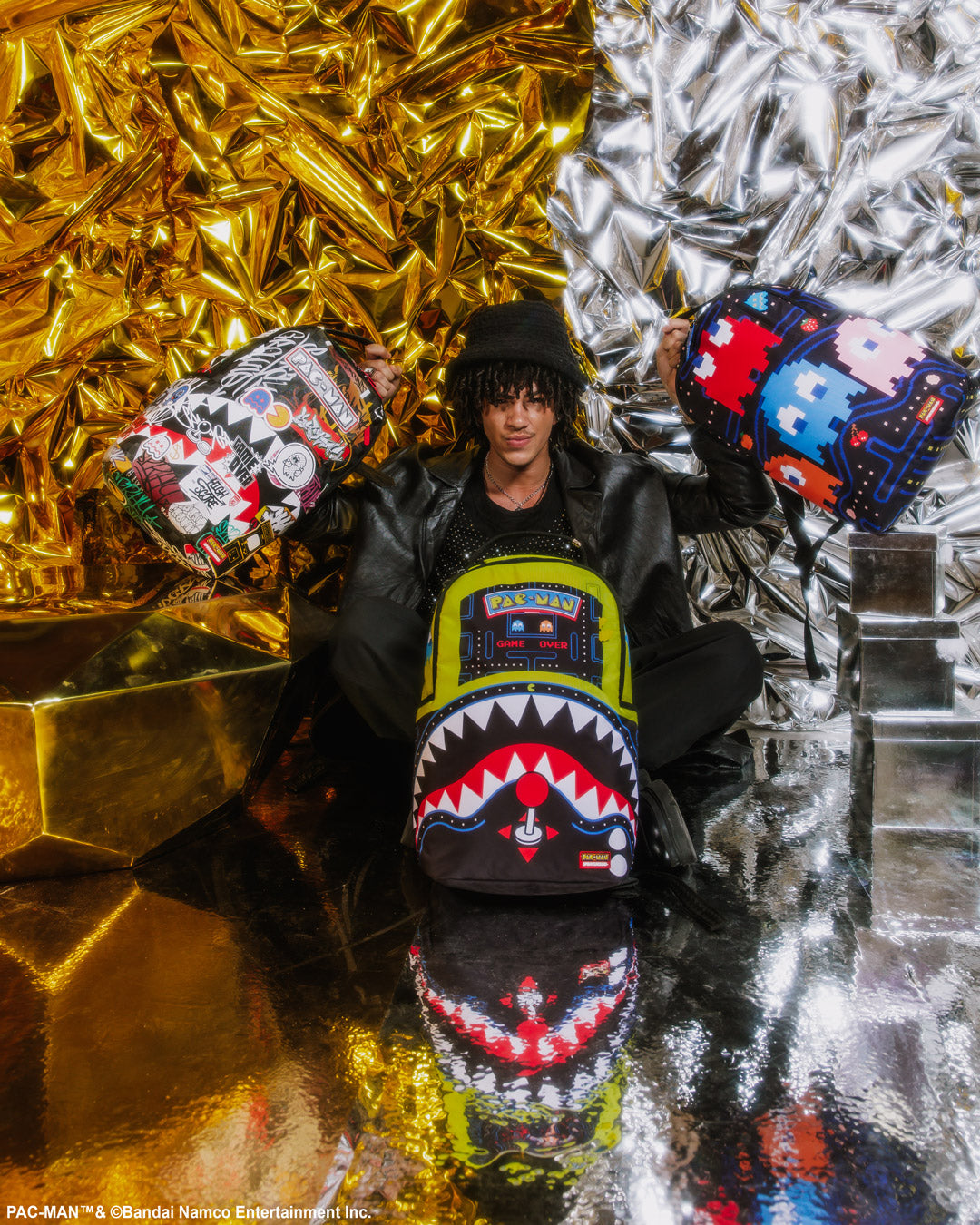 PAC-MAN LEVELED-UP ART BACKPACK