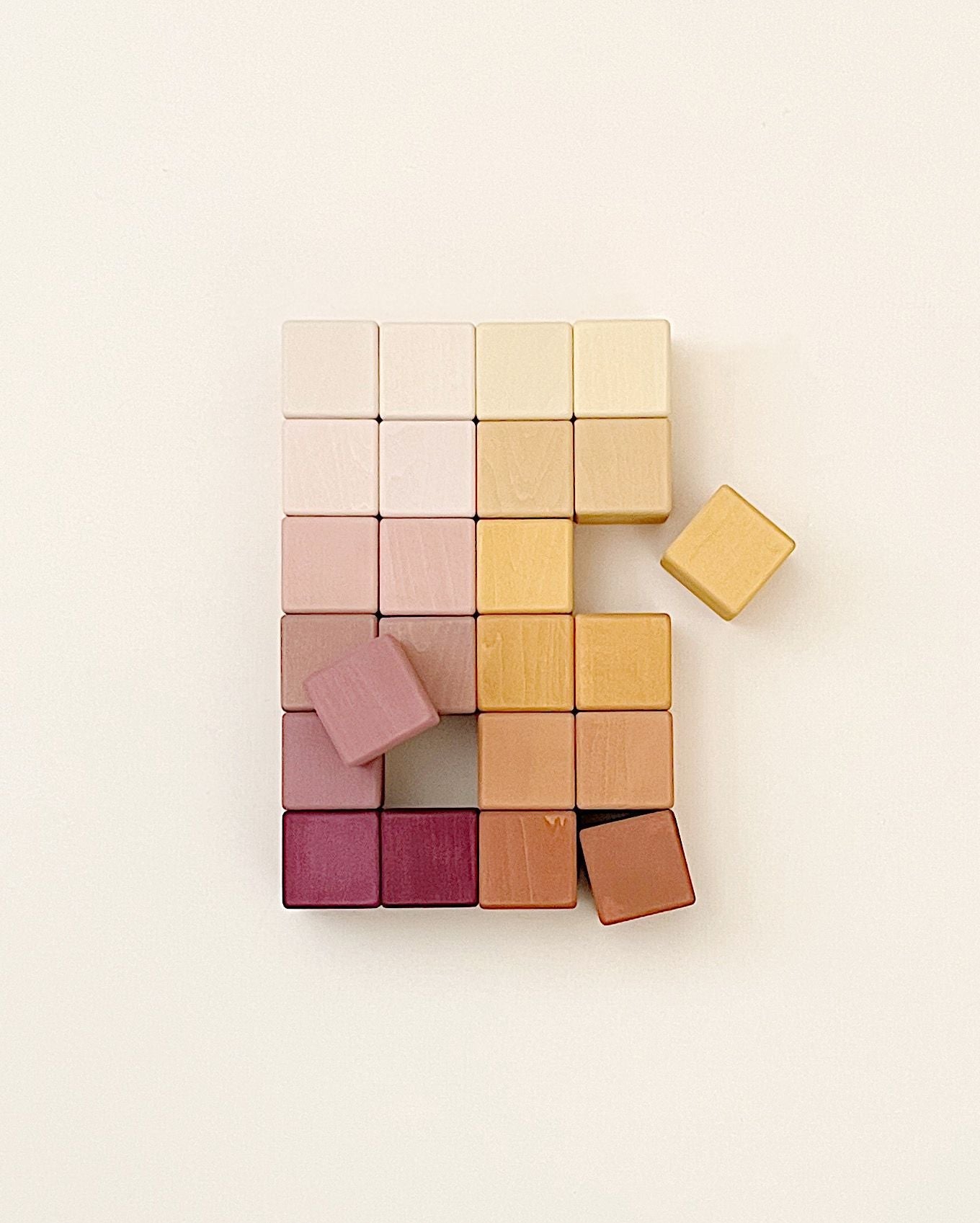 Sabo Concept Wooden Blocks - Marsala