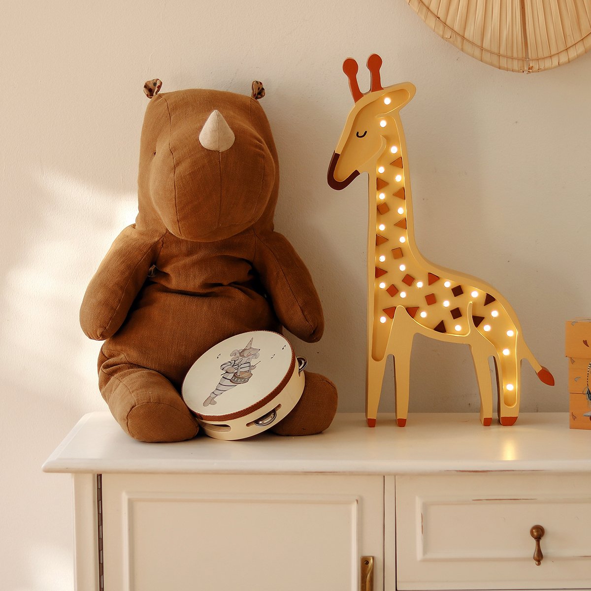Handmade Wooden Lamp - Giraffe