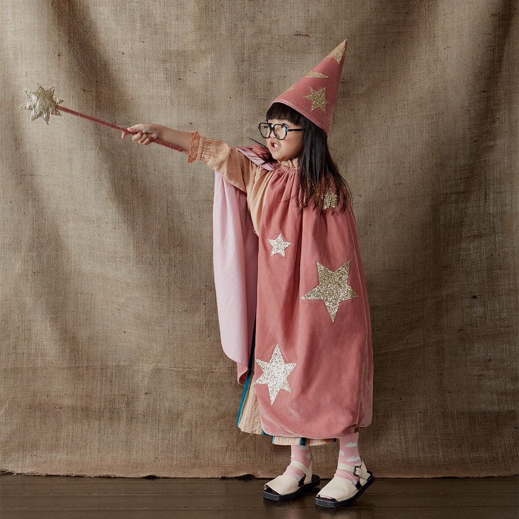 Meri Meri Pink Velvet Wizard Costume - Final Sale