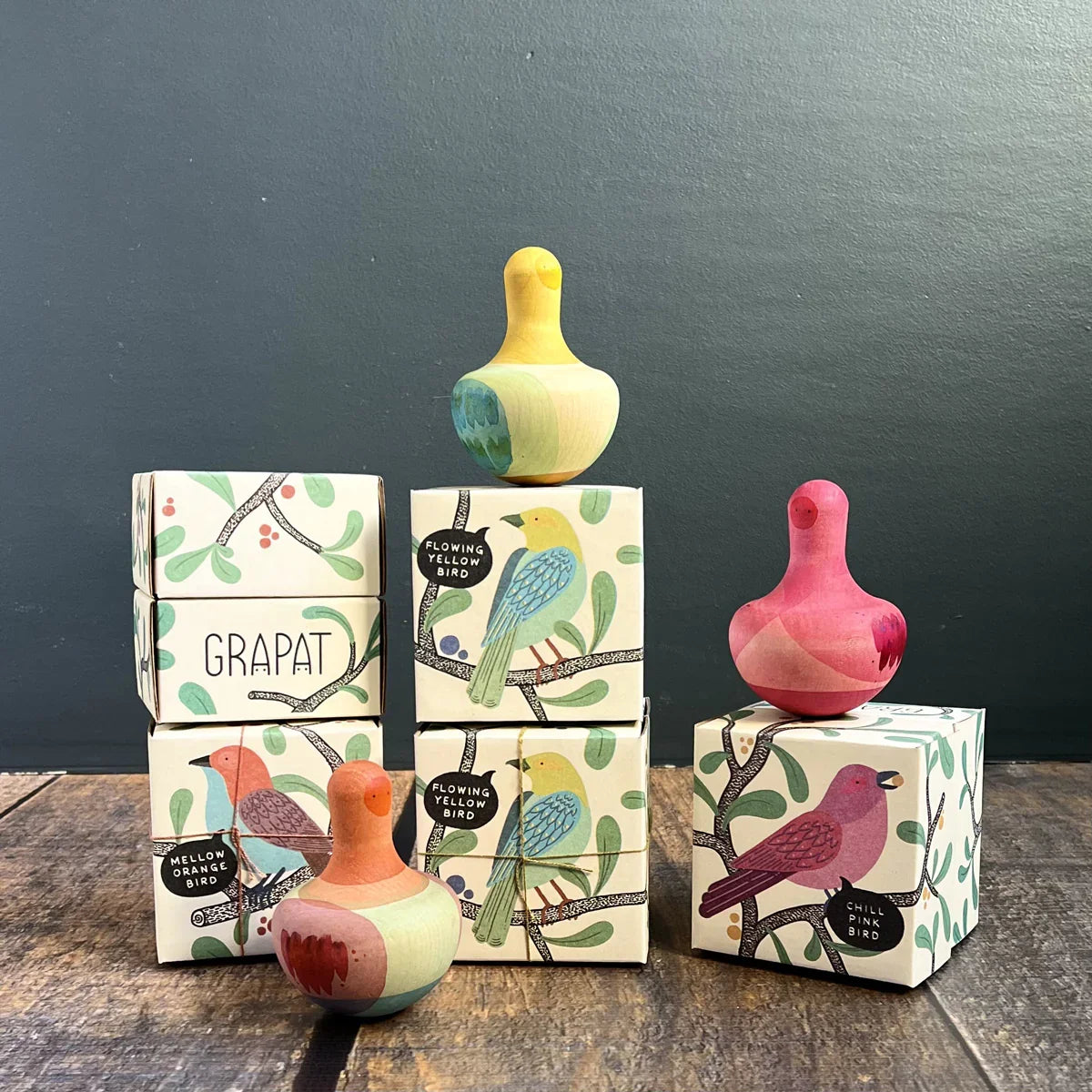 Grapat Bird Rocking Toy - Chill Pink