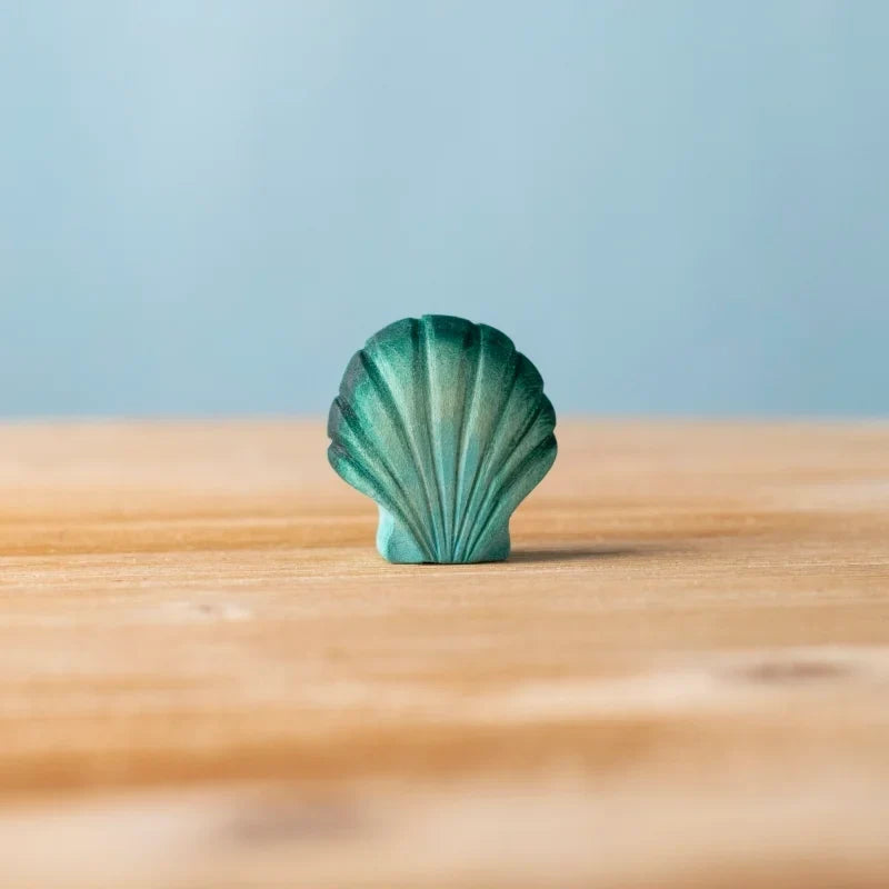 Bumbu Handmade Wooden Green Seashell