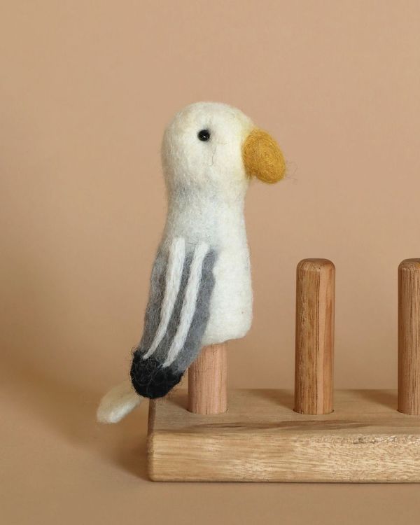 Felt Finger Puppet: Seagull