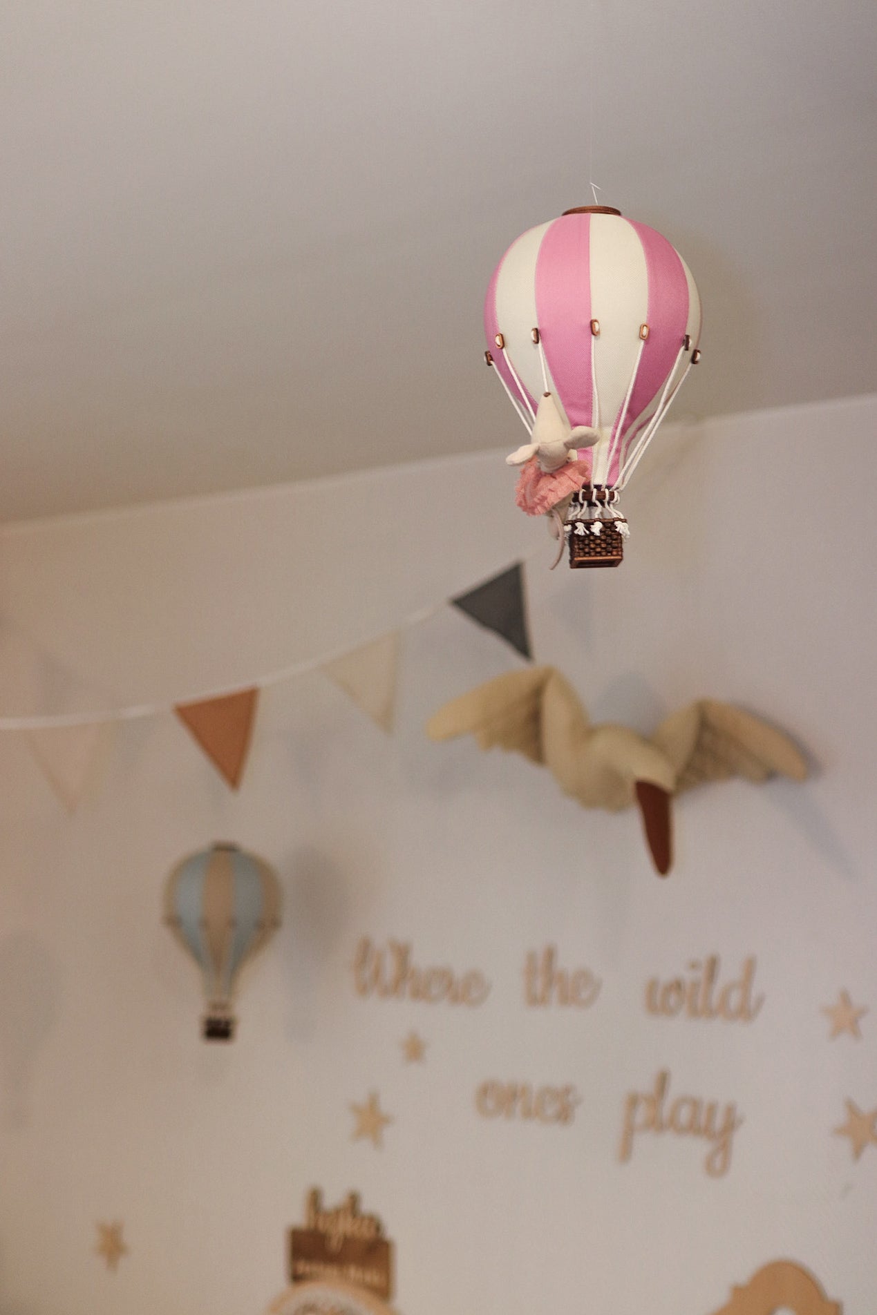 Hot Air Balloon - Powder Pink