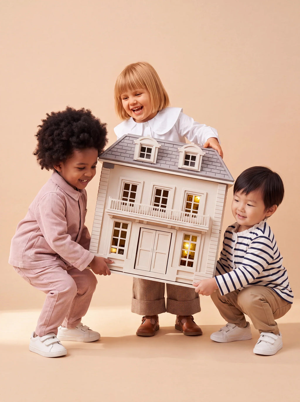 Fully Furnished Dollhouse With Lights, House of Hamptons (ships mid-September)