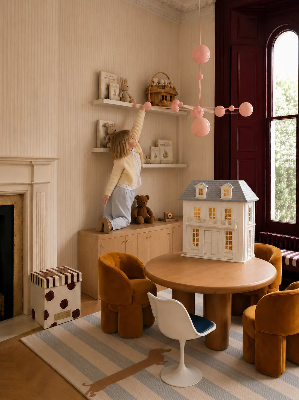 Fully Furnished Dollhouse With Lights, House of Hamptons (ships mid-September)