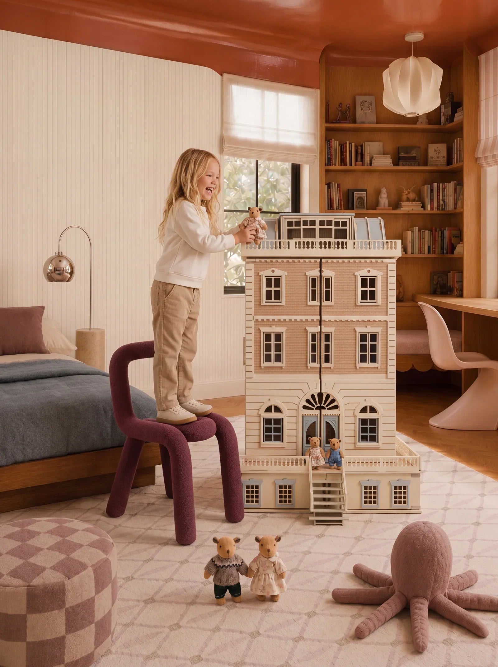 Fully Furnished Dollhouse With Lights, House of New York (ships mid-September)