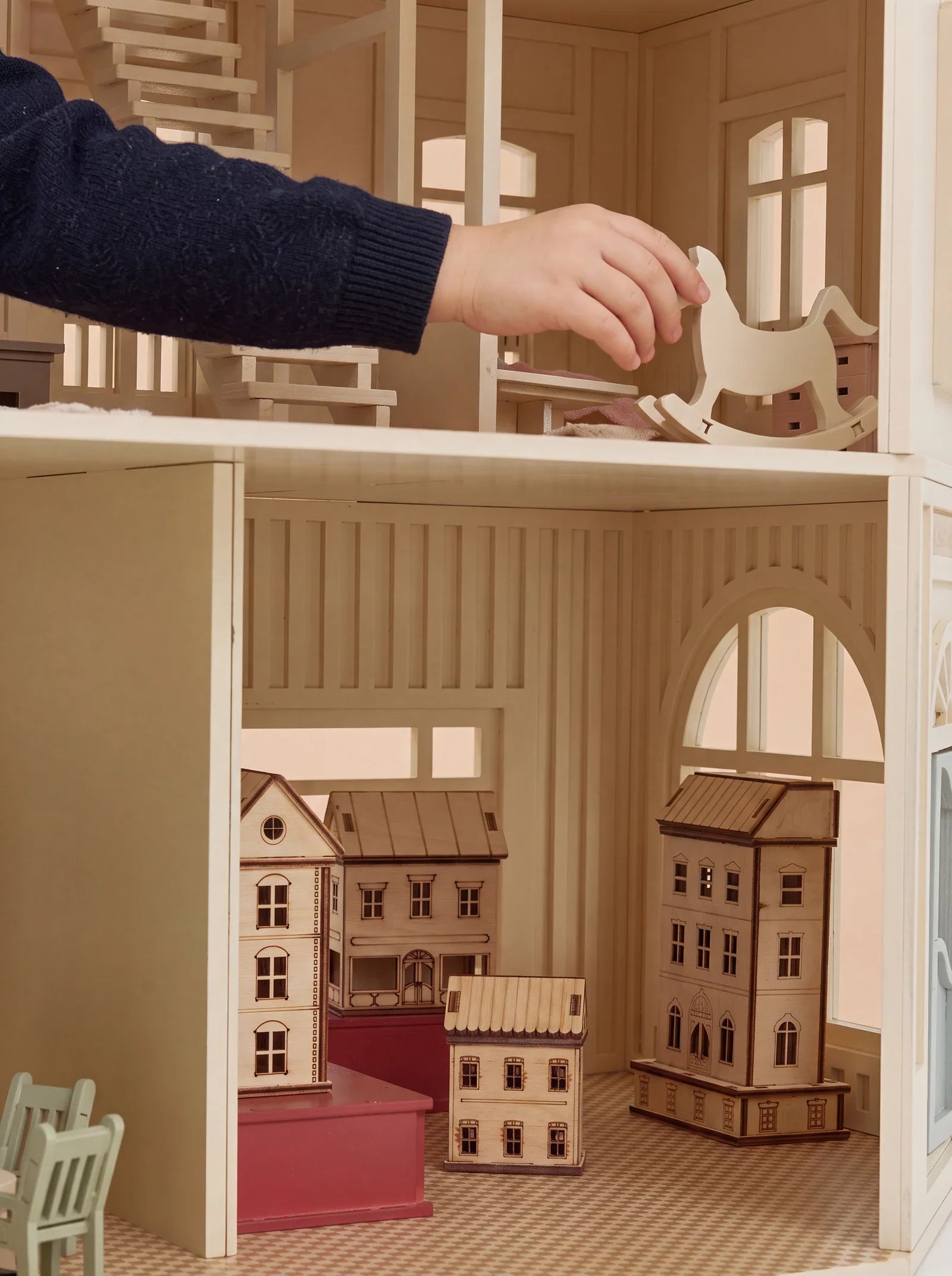 Fully Furnished Dollhouse With Lights, House of Paris
