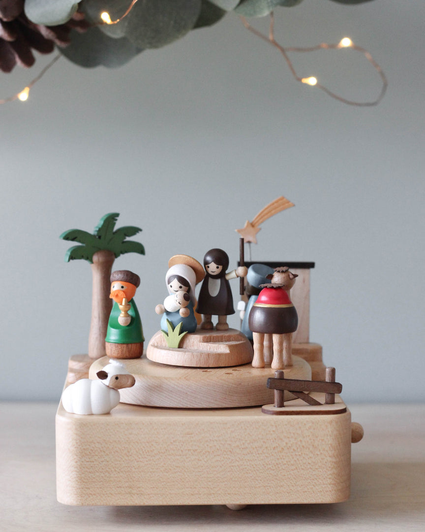 Nativity Scene Music Box