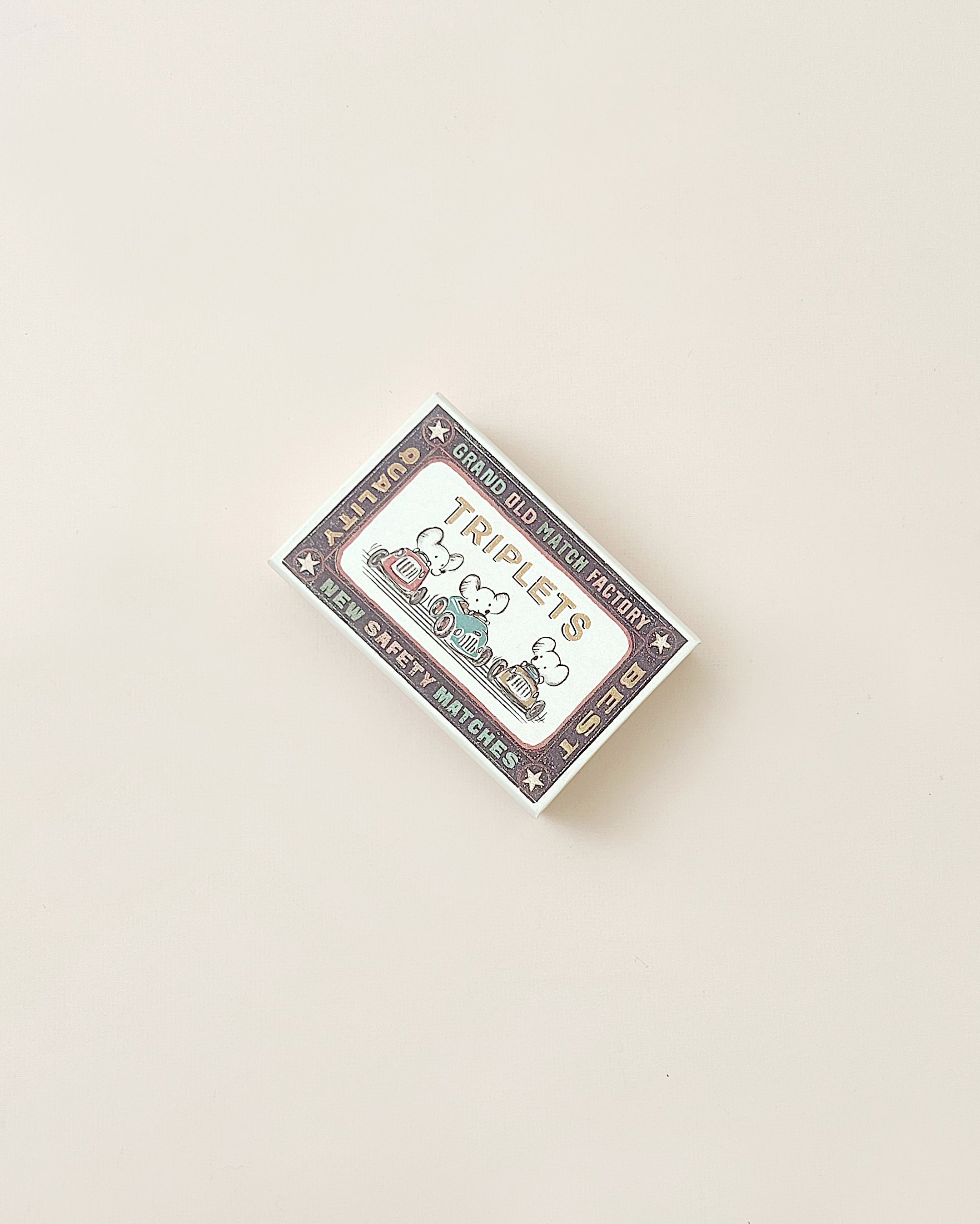 Maileg Triplets, Baby Mice In Matchbox