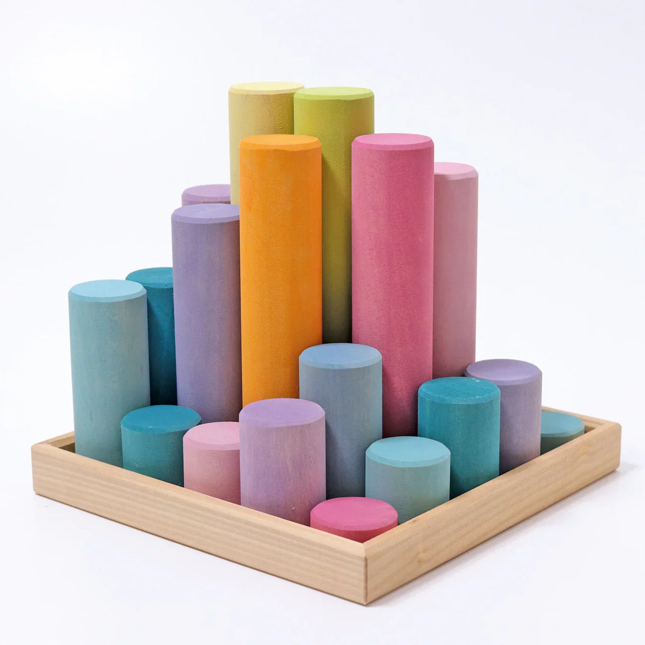 Grimm's Large Building Rollers - Pastel