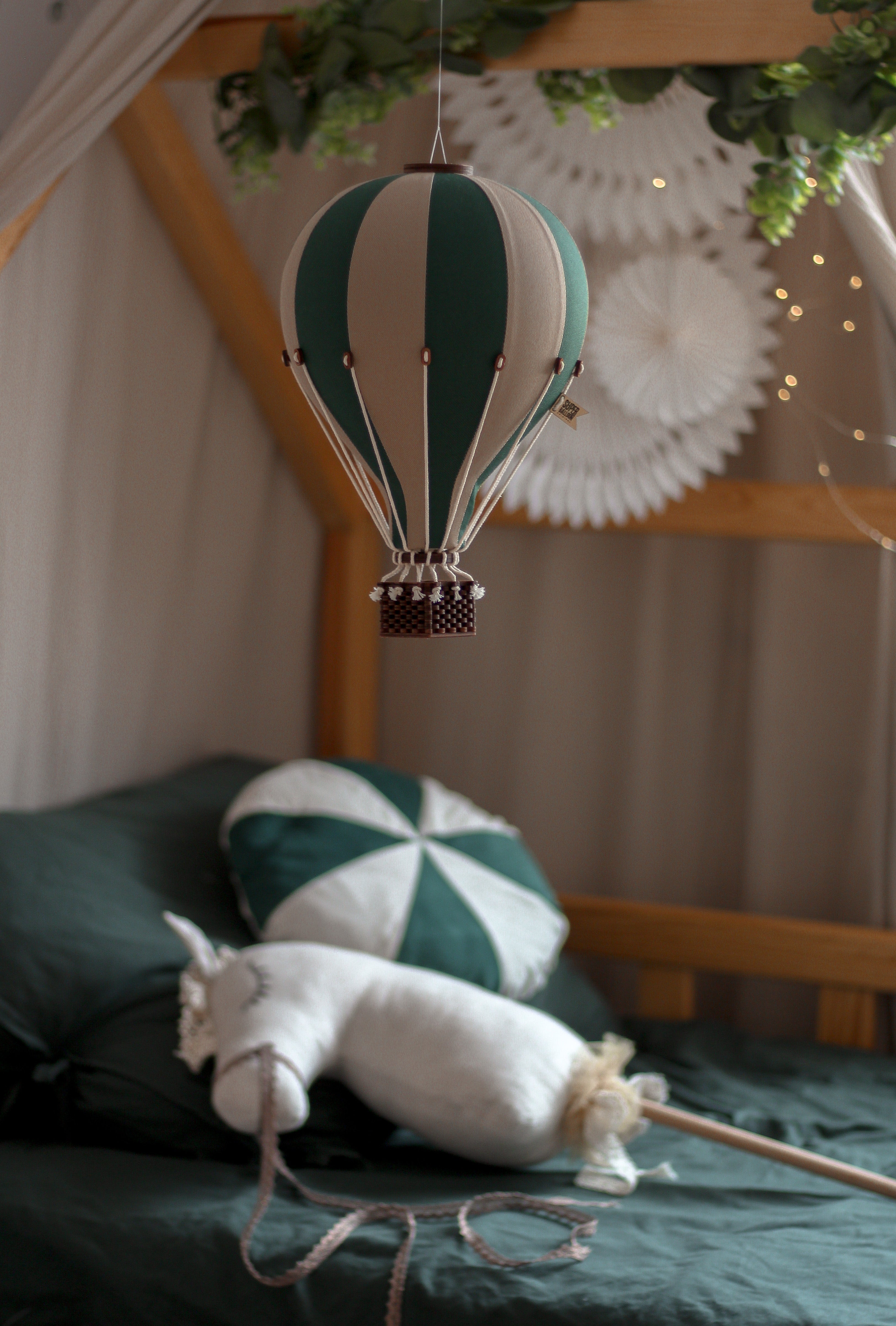 Hot Air Balloon - Green