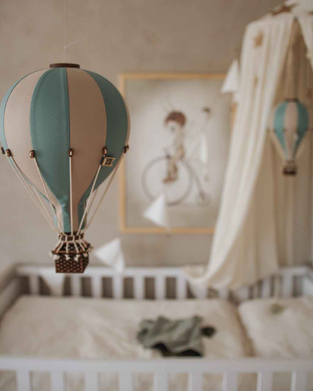 Hot Air Balloon - Pastel Green