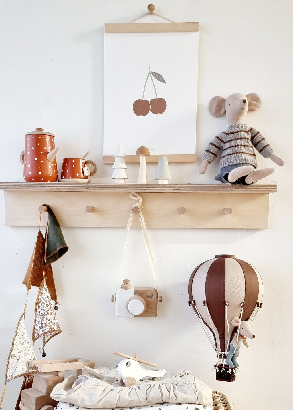 Hot Air Balloon - Dark Brown