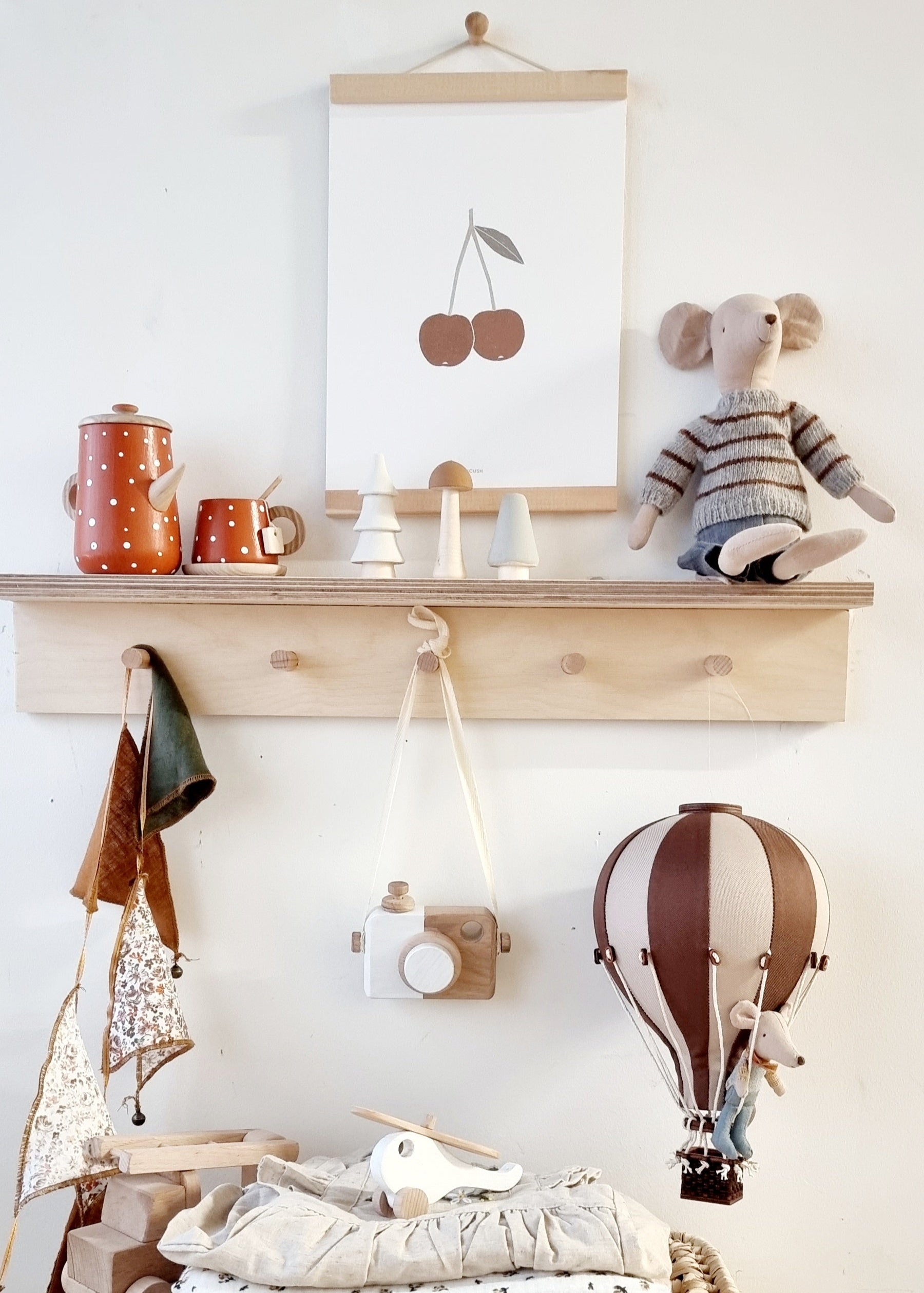 Hot Air Balloon - Dark Brown
