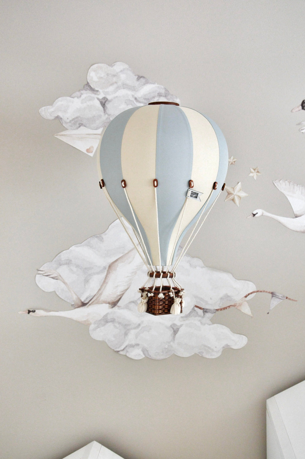 Hot Air Balloon - Light Blue