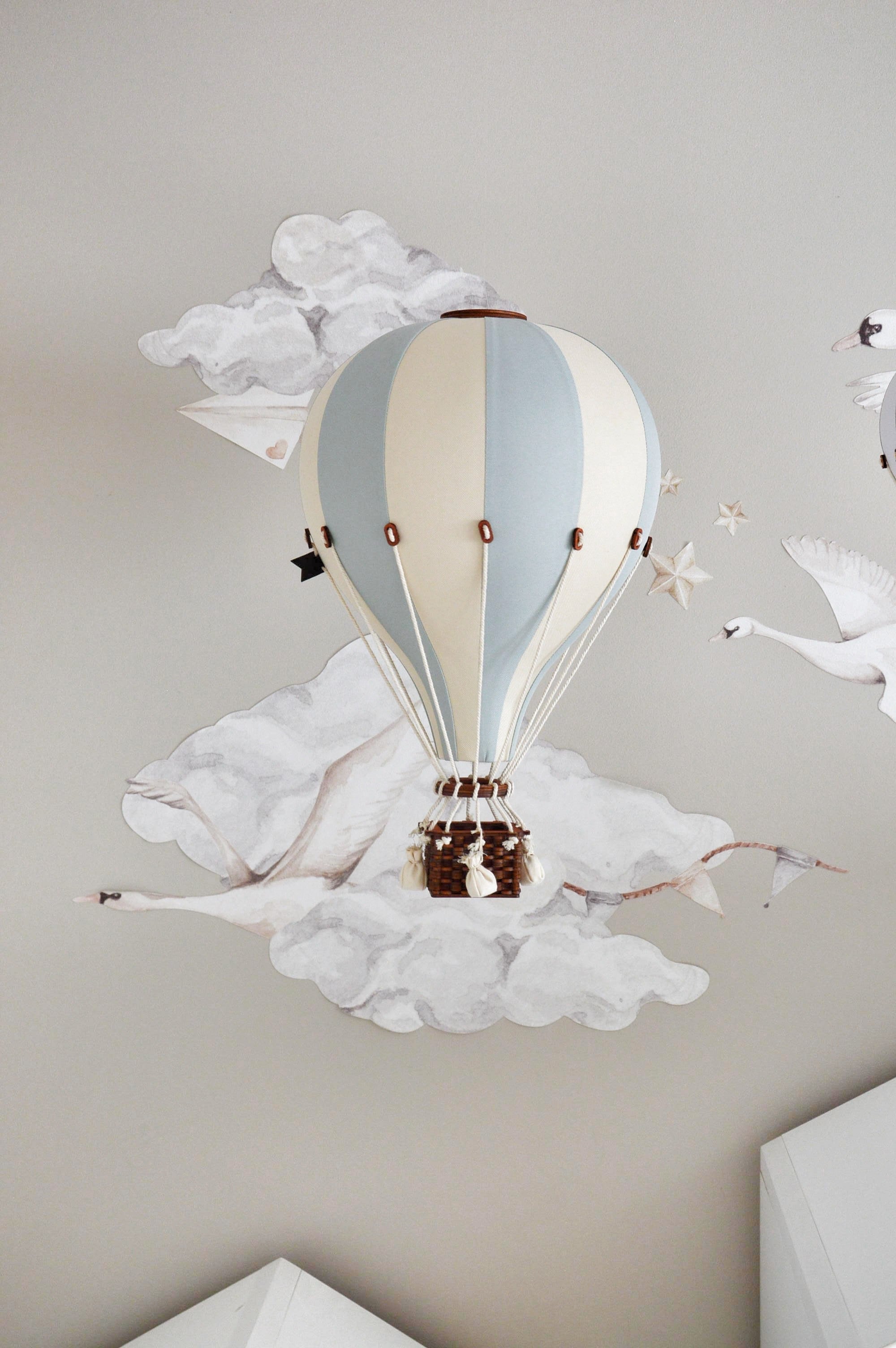 Hot Air Balloon - Light Blue