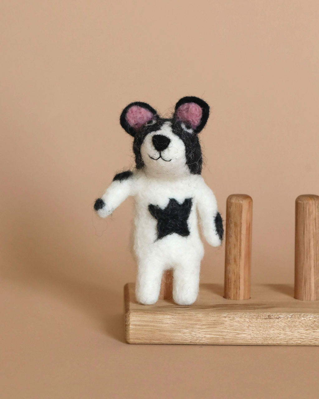 Felt Finger Puppet: French Bull Dog