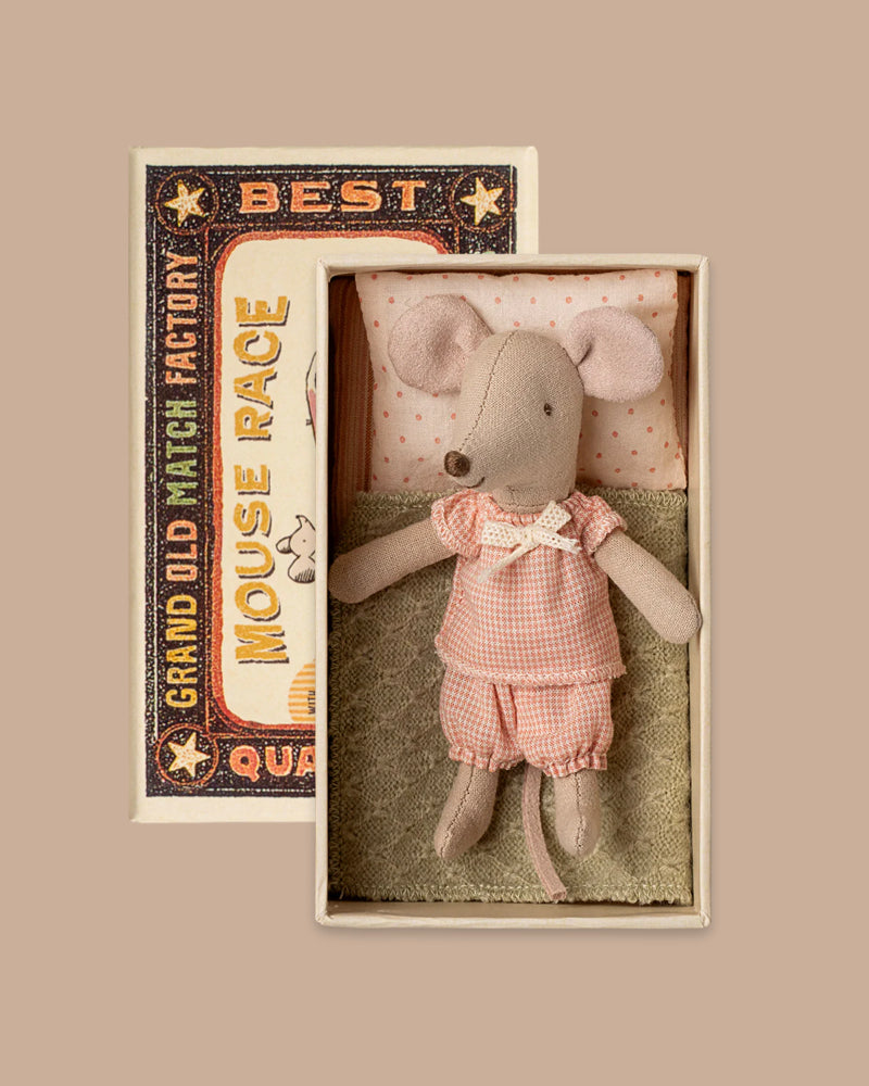 Maileg Little Sister Mouse in Matchbox