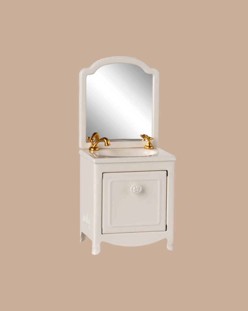 Maileg Sink Dresser, Mouse Size - Off White