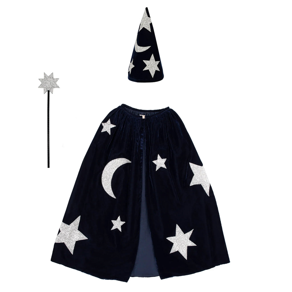 Meri Meri Blue Velvet Wizard Costume - Final Sale