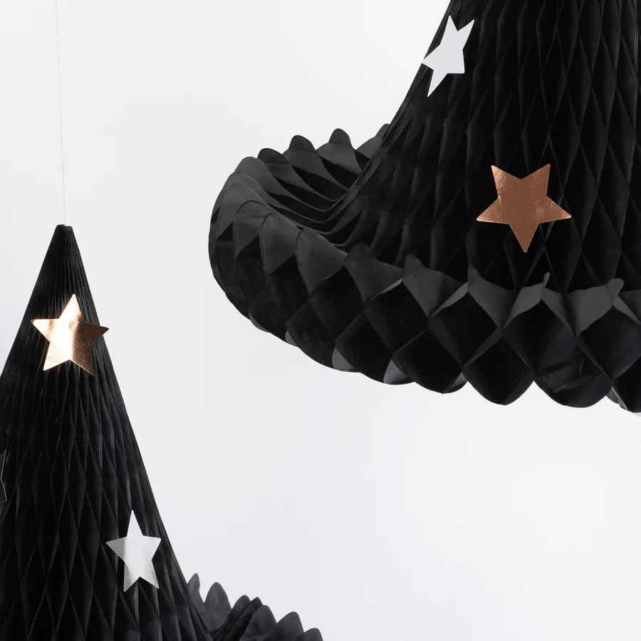 Meri Meri Honeycomb Witch Hat Decorations - Final Sale