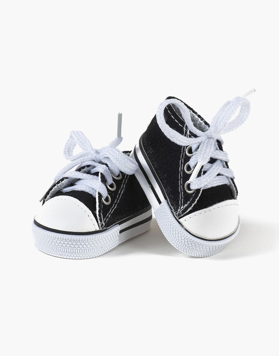 Minikane Doll Shoes | Converse Style Black Sneakers