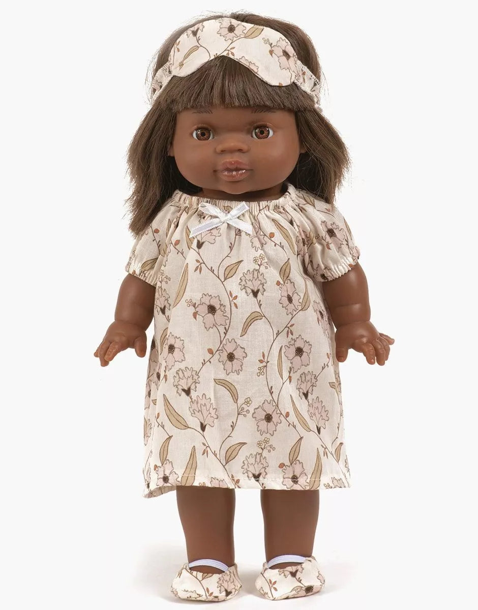 Minikane Doll Clothing | Janelle Sleep Mask in Ruffled Cotton