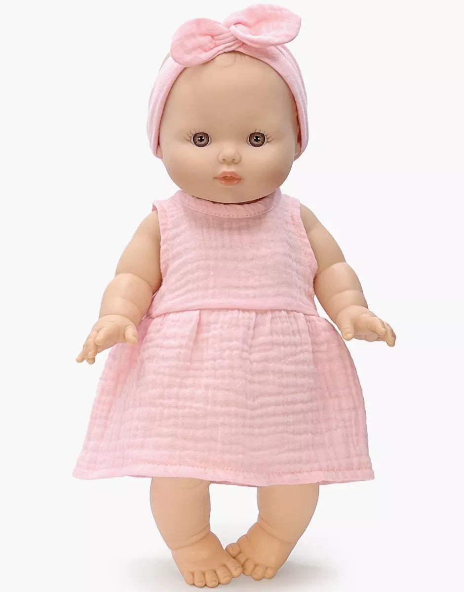 Minikane Vintage Baby Doll (13") - Faustine with Clothing