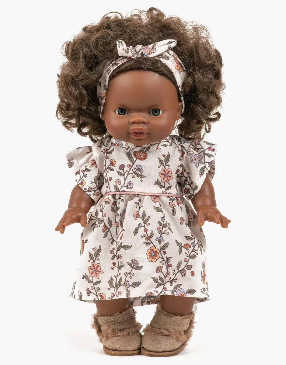 Minikane 13" Doll Clothing | Daisy Dress & Headband in Cotton - Gisele