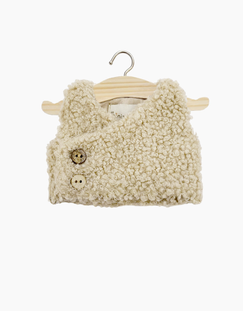 Minikane Doll Clothing | Babies –  Terry Sleeveless Vest - Beige